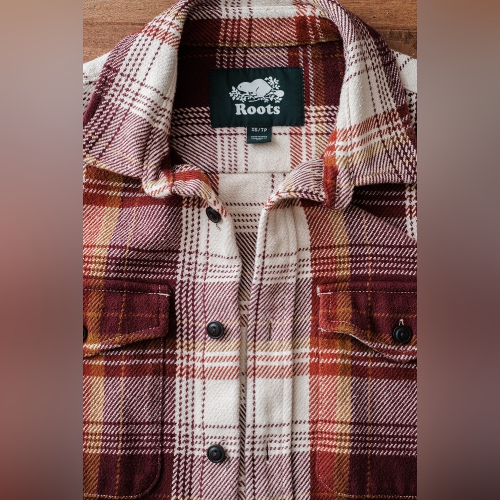 Roots Plaid Heavy Flannel Shirt